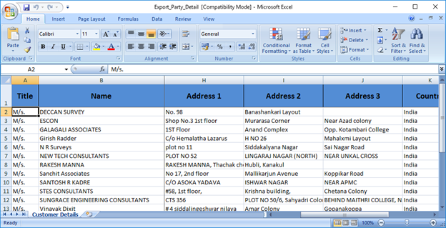 View Exported Data in GST Billing Software