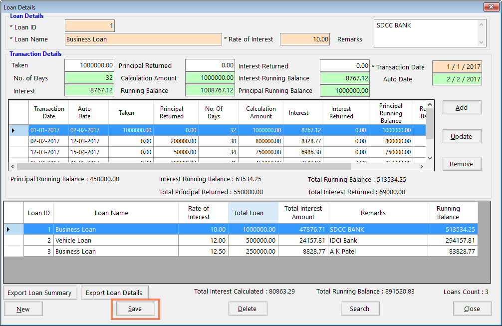 loan interest calculator