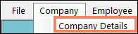 Company Master in Payroll