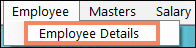 Employee Details Master in payroll