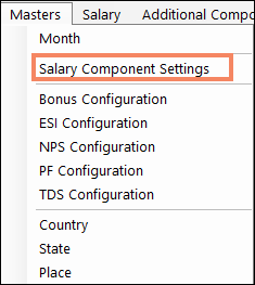 How to Enter Salary Component Settings in Payroll